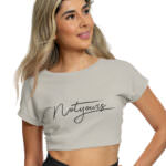 MEDLE Not Yours Graphic Crop Top | Lycra Ribbed Neck Style - Image 5