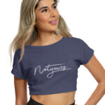 MEDLE Not Yours Graphic Crop Top | Lycra Ribbed Neck Style - Image 3