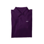 MEDLLE Trendy Vinyl Purple Printed Men's Polo T-Shirt | Regular Fit Cotton Tee - Image 3
