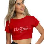 MEDLE Not Yours Graphic Crop Top | Lycra Ribbed Neck Style - Image 7