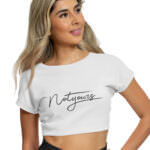 MEDLE Not Yours Graphic Crop Top | Lycra Ribbed Neck Style - Image 11