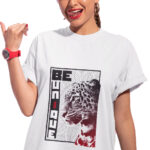 Medlle Trendy BE UNIQUE Unisex T-shirt | Typographic Printed Cotton Tee - Image 6