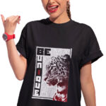 Medlle Trendy BE UNIQUE Unisex T-shirt | Typographic Printed Cotton Tee - Image 2