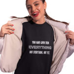 MEDLLE Not Everything Not Yet Unisex T-shirt | Typographic Printed Cotton Tee - Image 2