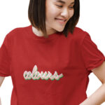 Medle Trendy THE COLOURS Women's Crop top | Typographic Printed Cotton Tee - Image 2