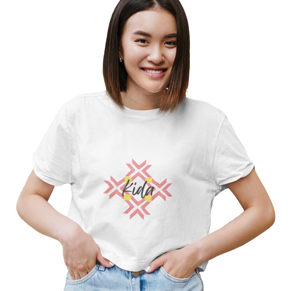 Medlle Trendy KIDA Women's Crop Top| Typographic Printed Cotton Tee