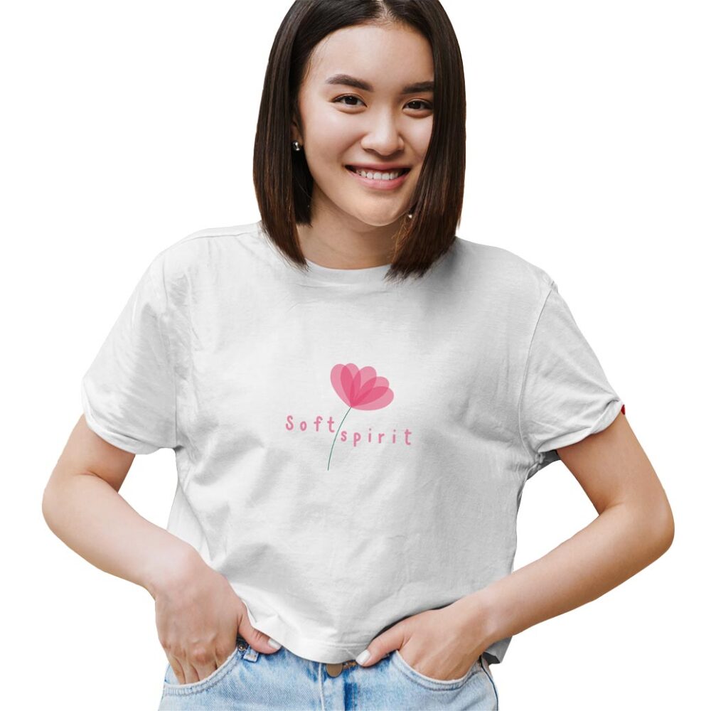 Medle Trendy SOFT SPIRIT women’s crop top | Chic yet Cool Cotton Crop top - Image 4